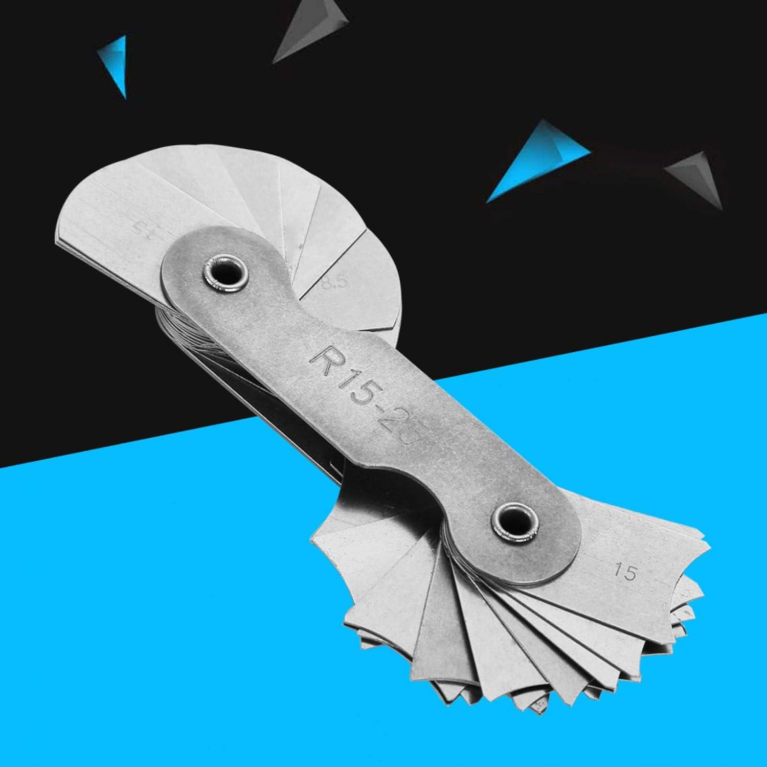 Fillet Gauge, Portable Concave Convex Measuring Tool Radius Gauge