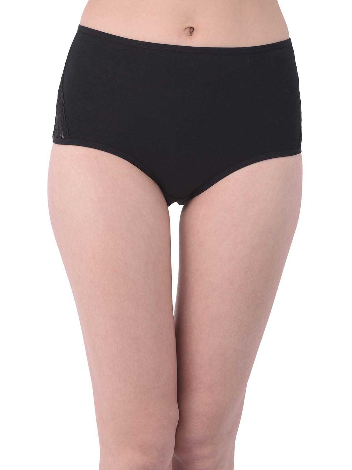 clovia Women's High Waist Hipster Panty with Lace Panels-picture-31