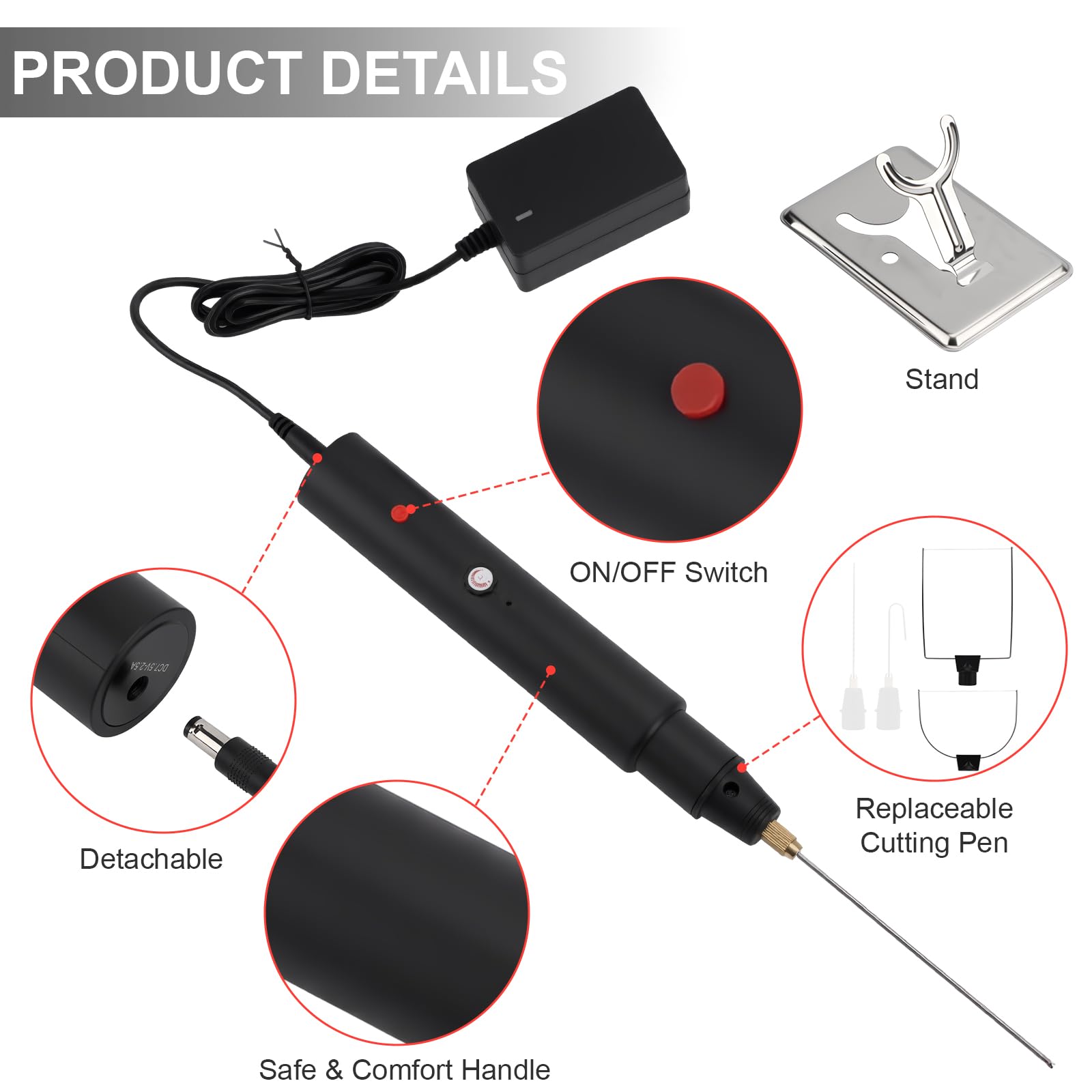 Amazon | GeluEla 発泡スチロールカッター 4 in 1 スチロールカッター 