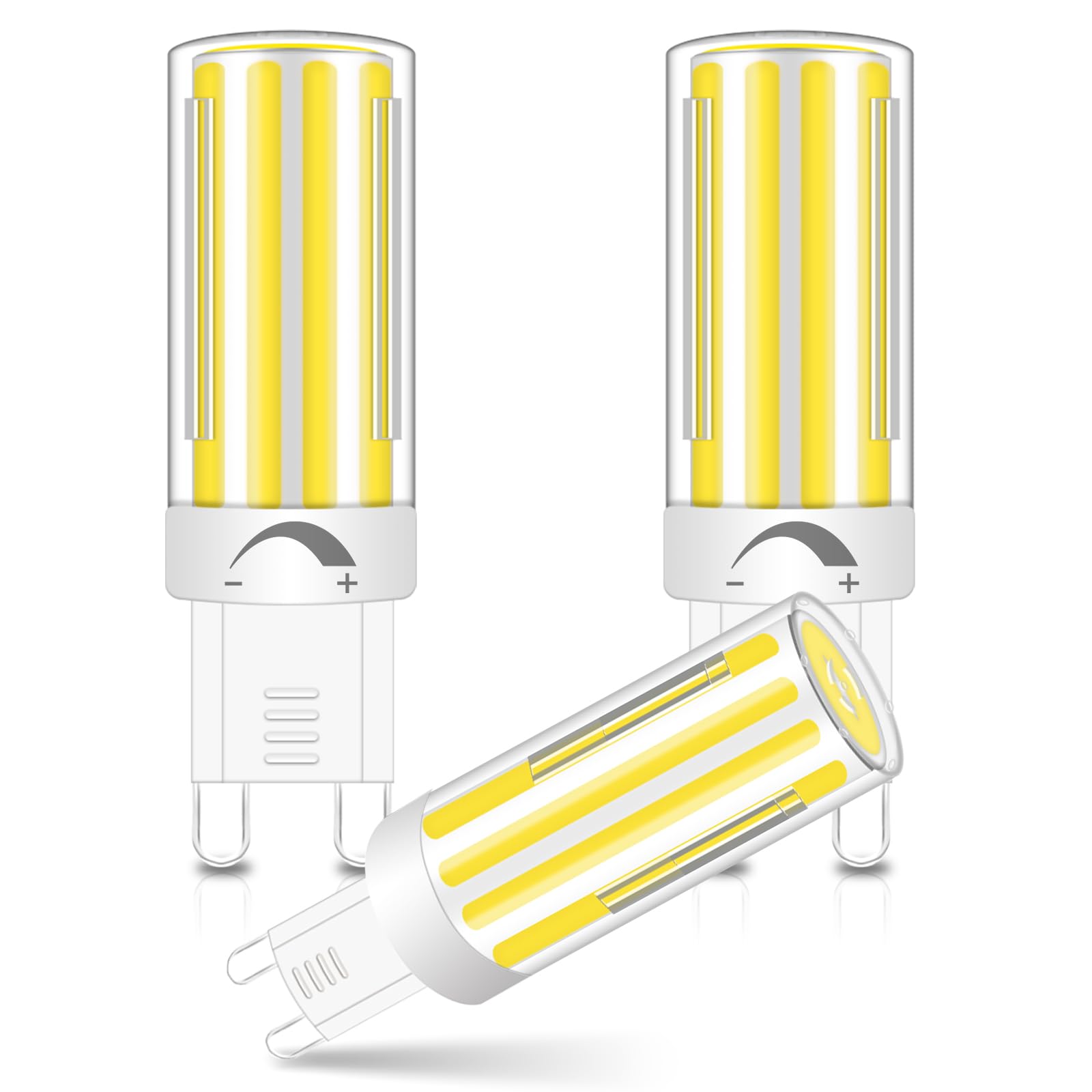 G9 Dimmable LED Bulbs 7W Cool White 6000K for Home Lighting Decor 3 Counts