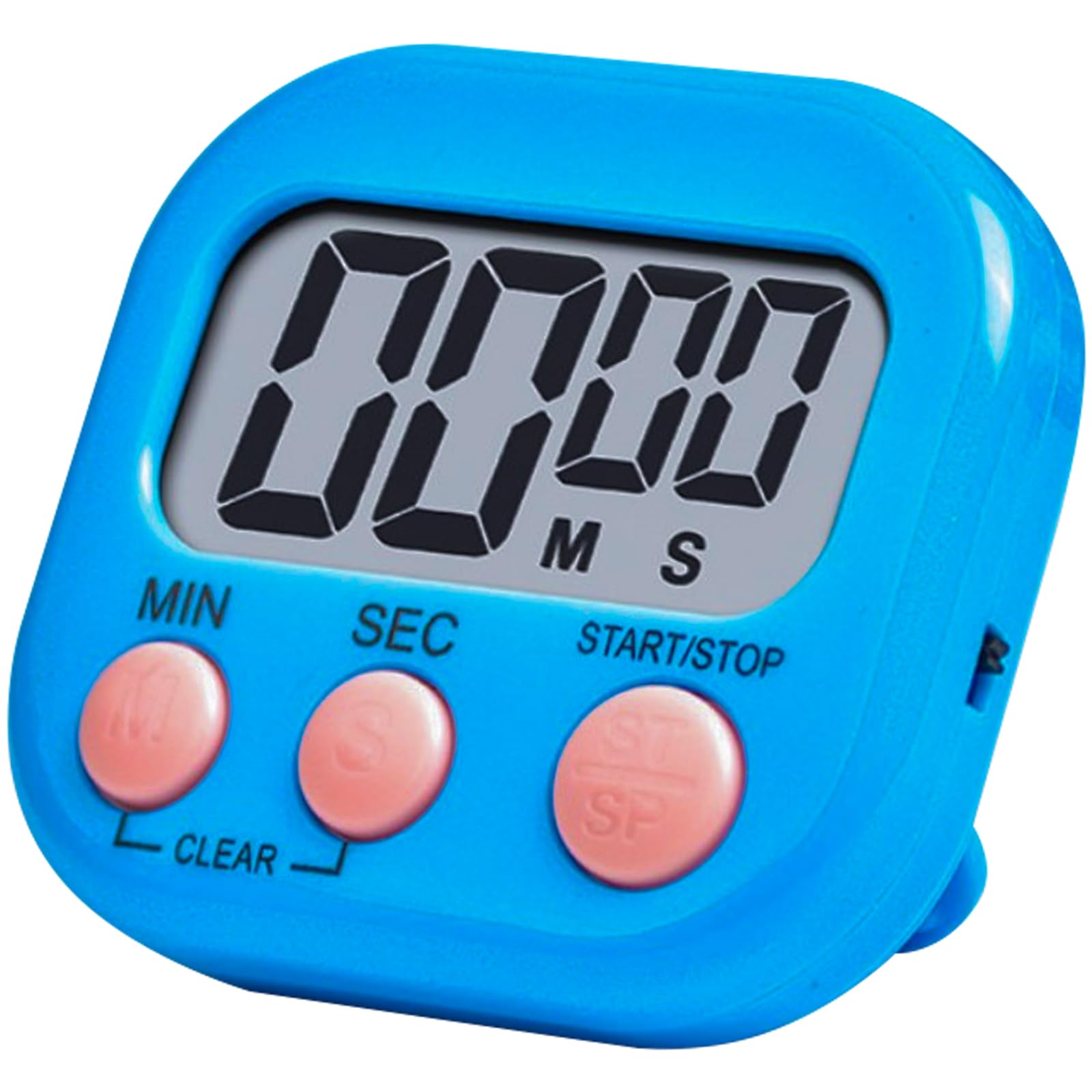 Small Digital Timer for Kitchen Cooking Baking Sports Office Meeting Multi-Function Count Up Countdown Magnetic Backing and ON