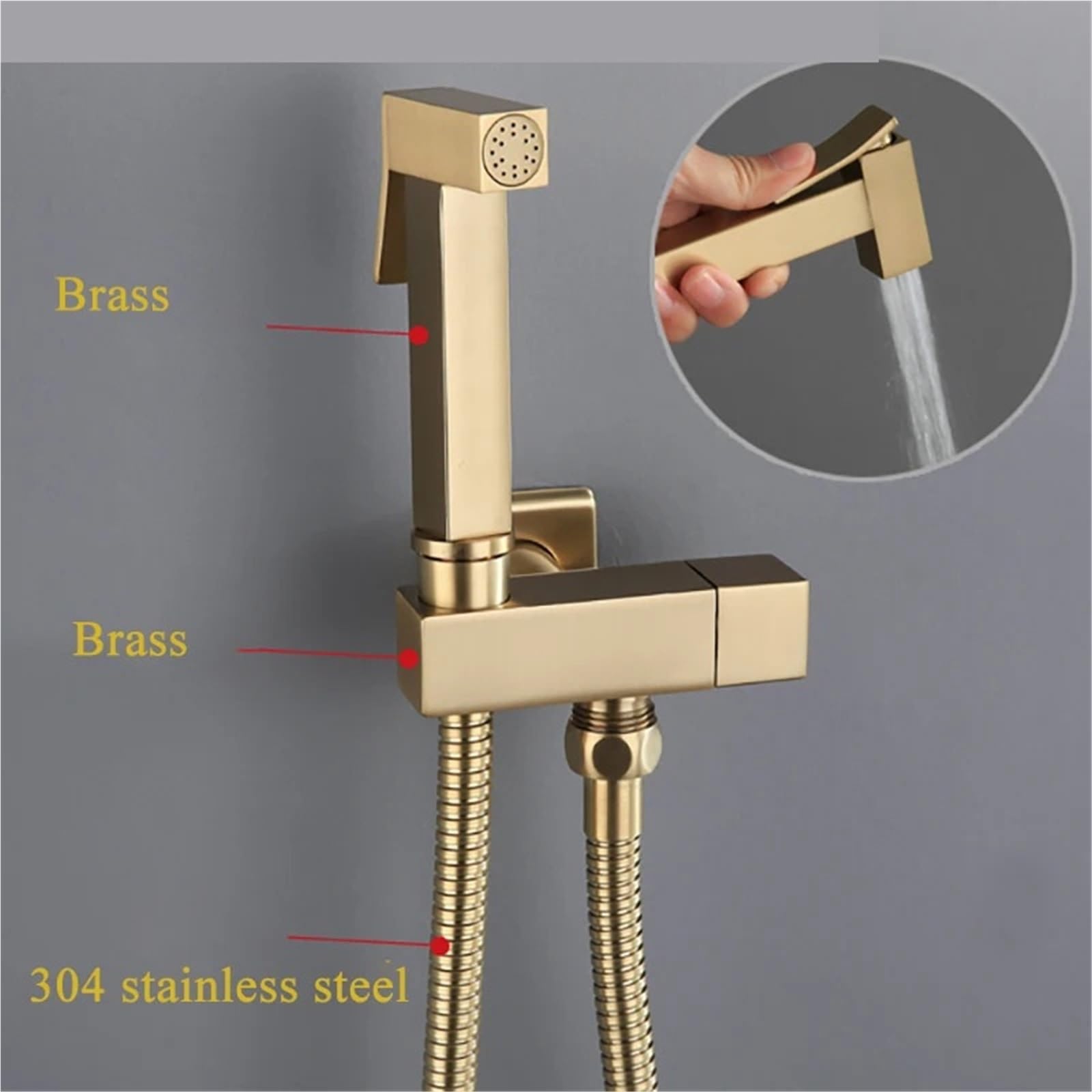 Doccetta per Bidet Rubinetto spruzzatore for bidet portatile in ottone