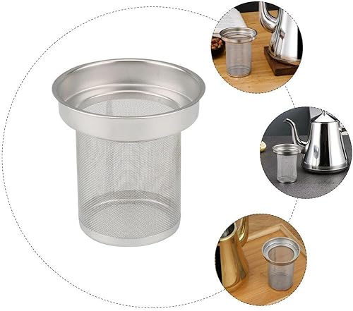 Miniatura 7 de Kichvoe Malla de filtro de tetera de acero inoxidable para té suelto