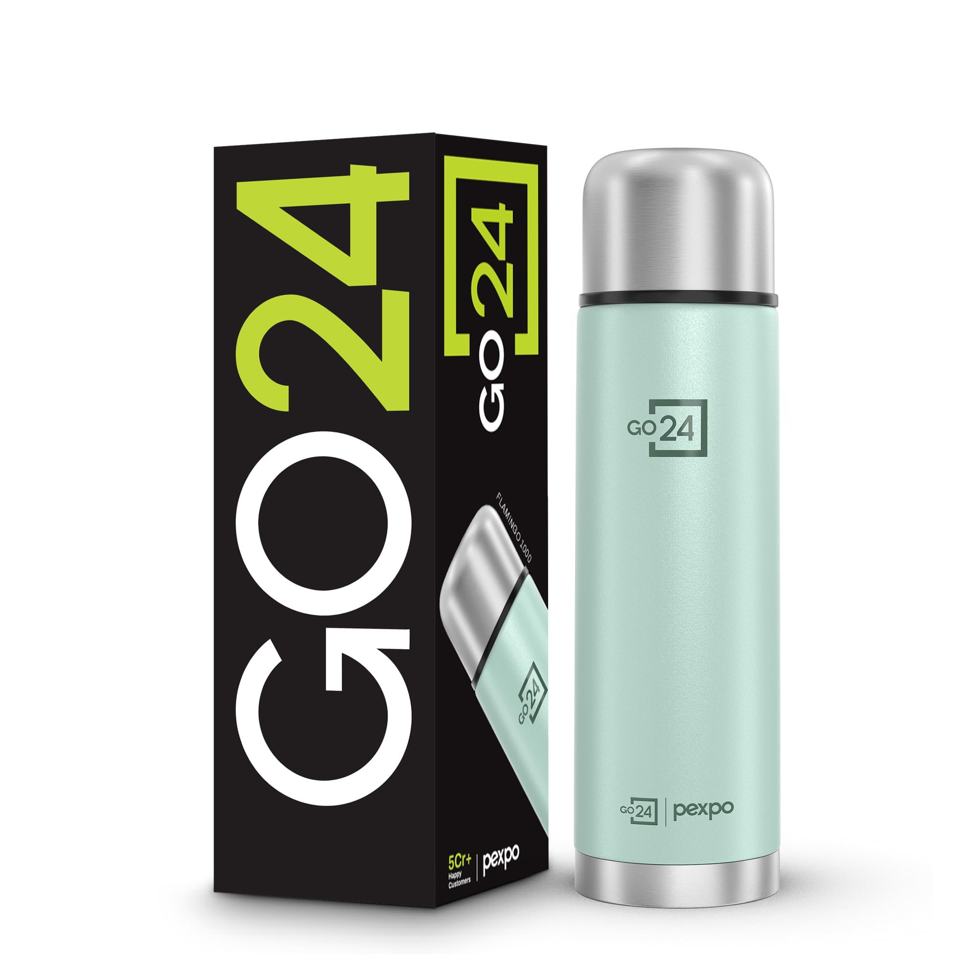 Flamingo Stainless Steel Water Bottle - 1000ml -1 Flamingo Stainless Steel Water Bottle - 1000ml -1