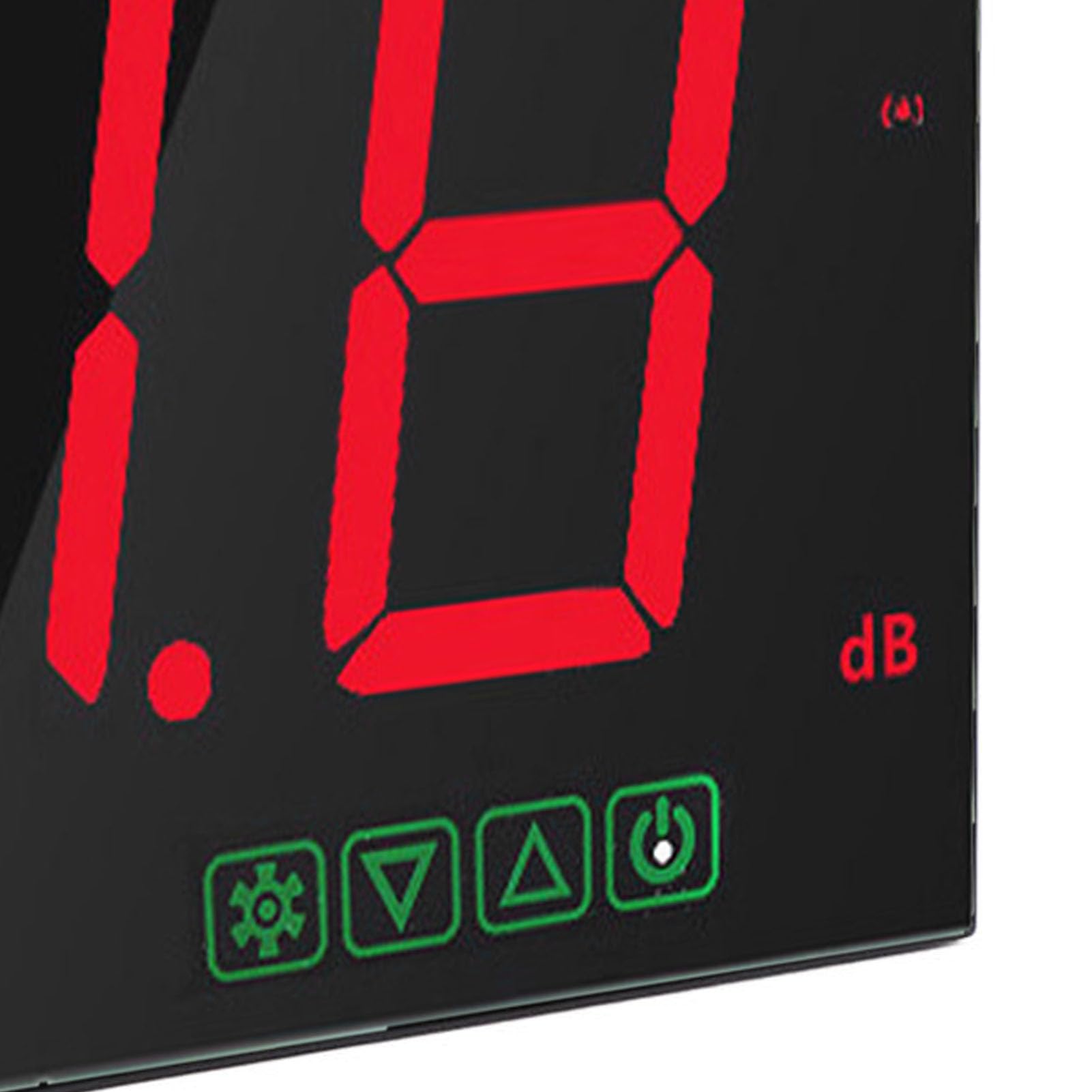 Misuratore di Decibel Montato a Parete, Alta Precisione Misuratore di Rumore Digitale USB 30‑130 DB Display a LED Fonometro Digitale con Funzione di Allarme, Misuratore di Rumore