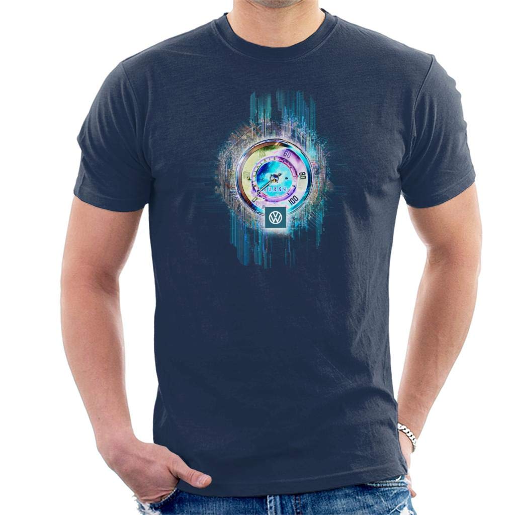 Volkswagen Men's Navy Blue Vw Speedometer T-Shirt