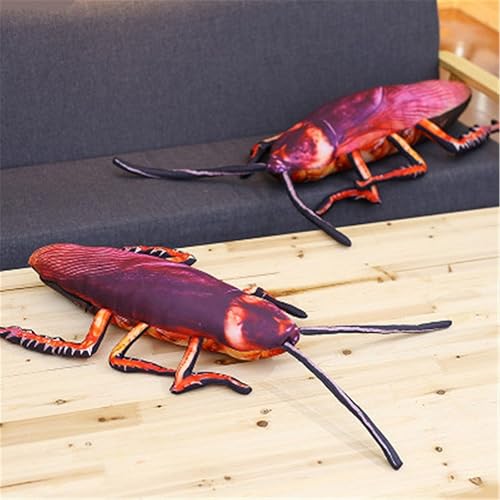 Miniatura 4 de Ellelove Almohada creativa de peluche de cucarachas 3D con insectos, divertido para el hogar, sofá, decoración de automóvil, regalos para niños y
