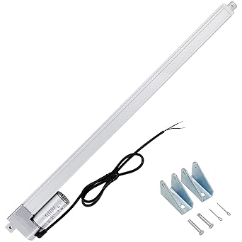 JQDML 24 Inch Stroke 12V Linear Actuator 300N/66lbs Speed 1.77
