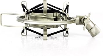 MXL Silver Shock Mount, compatible with Aston Spirit Microphone