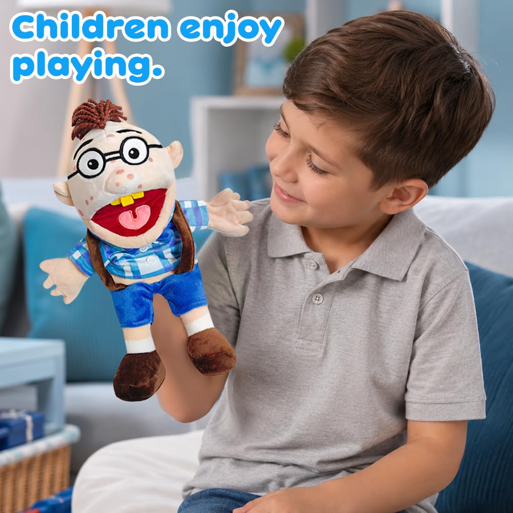 NKFBEV Jeffy Puppet Plush Toy Doll, 40cm Jeffy Hand Puppets with Working Mouth - Image 4