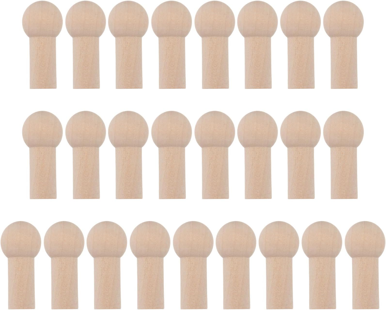 ULTNICEWooden Hanging Pegs Clothing Hooks Shaker Pegs Wooden Accessories 25pcs/set