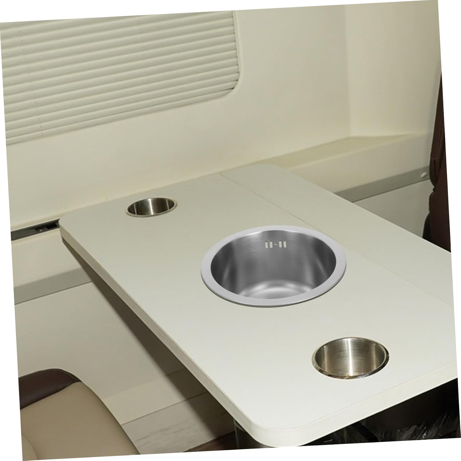Round Stainless Sink Undermount Kitchen Sink Bowl Drain Overflow for Rv Bar Restaurant Commercial