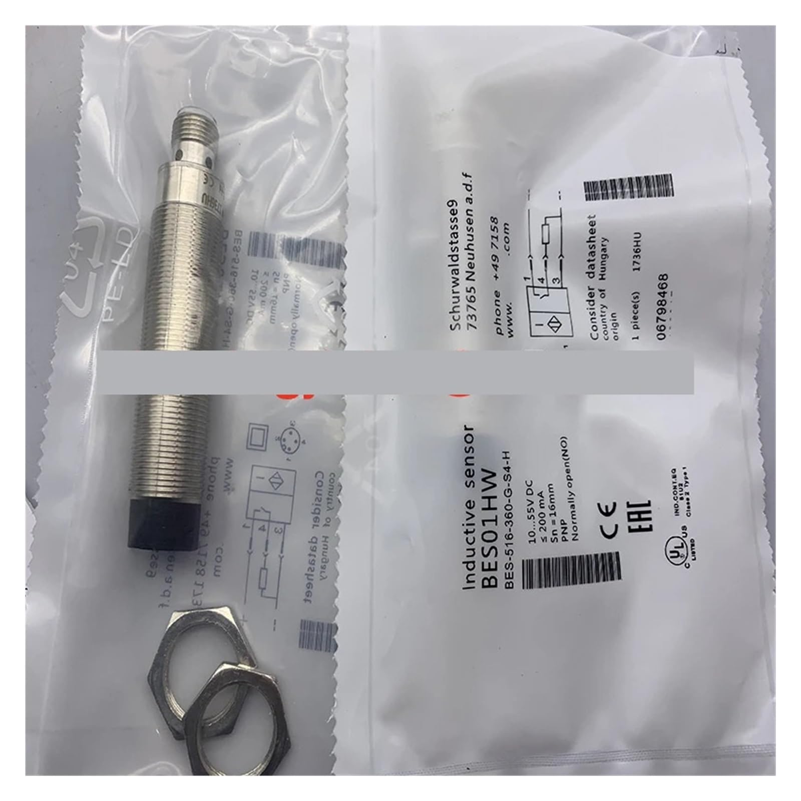 EWHBGSJOP 1pcs sensor BES016N BES516-122-BO-C-PU-05 proximity switch