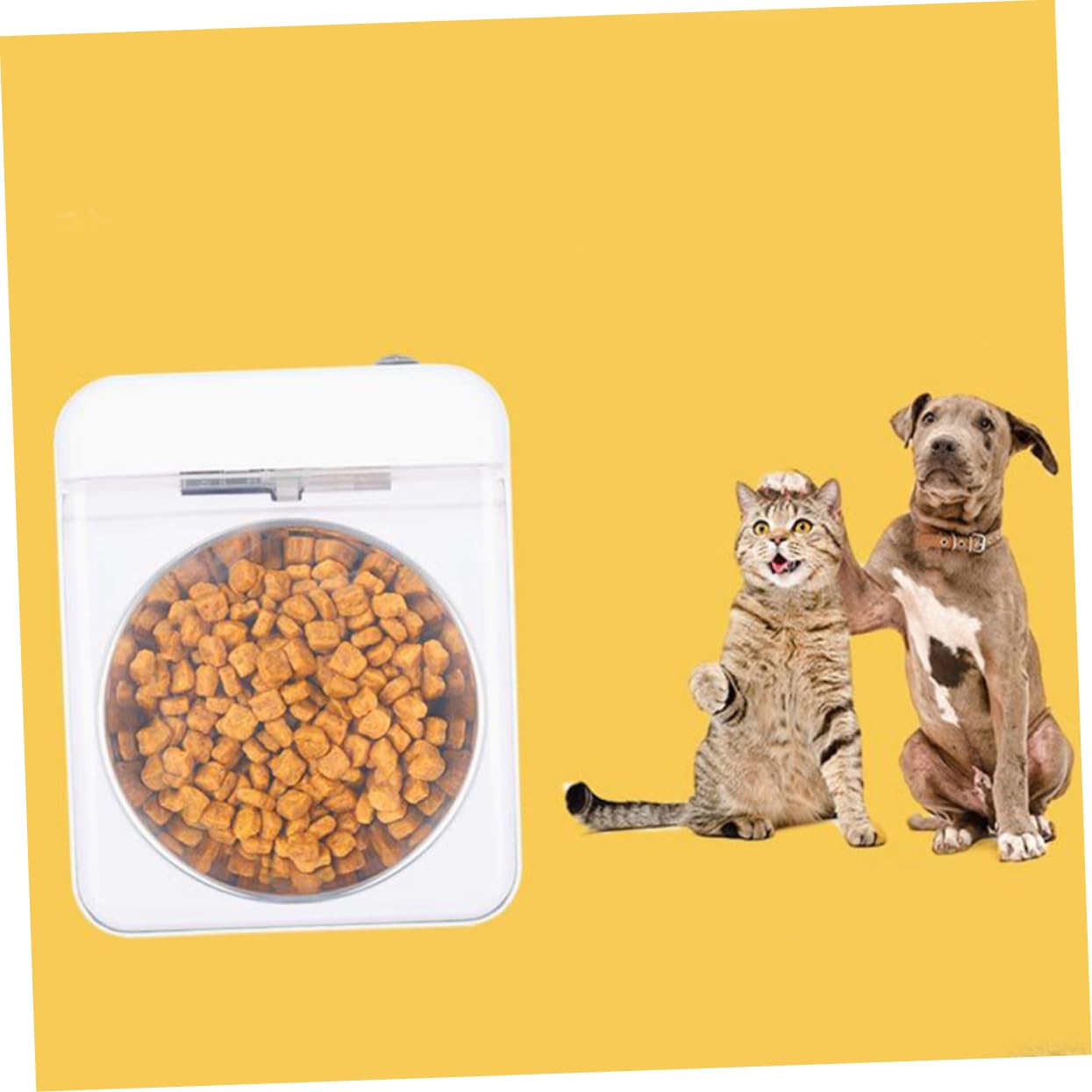 ibasenice Automatischer Induktions Futterspender Tiernahrung Napf Groß Geruchlos rutschfest Für Katze Hund Haustiere