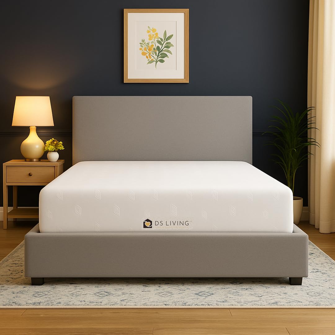 DS Living Pureflex Orthopaedic Memory foam Mattress: UK manufactured, Fire Retardant, CertiPUR, Removable Soft-Knit Washable Cover. Size 4FT6 Double Mattress (135 x 190cm) Depth 8 inch (20cm)