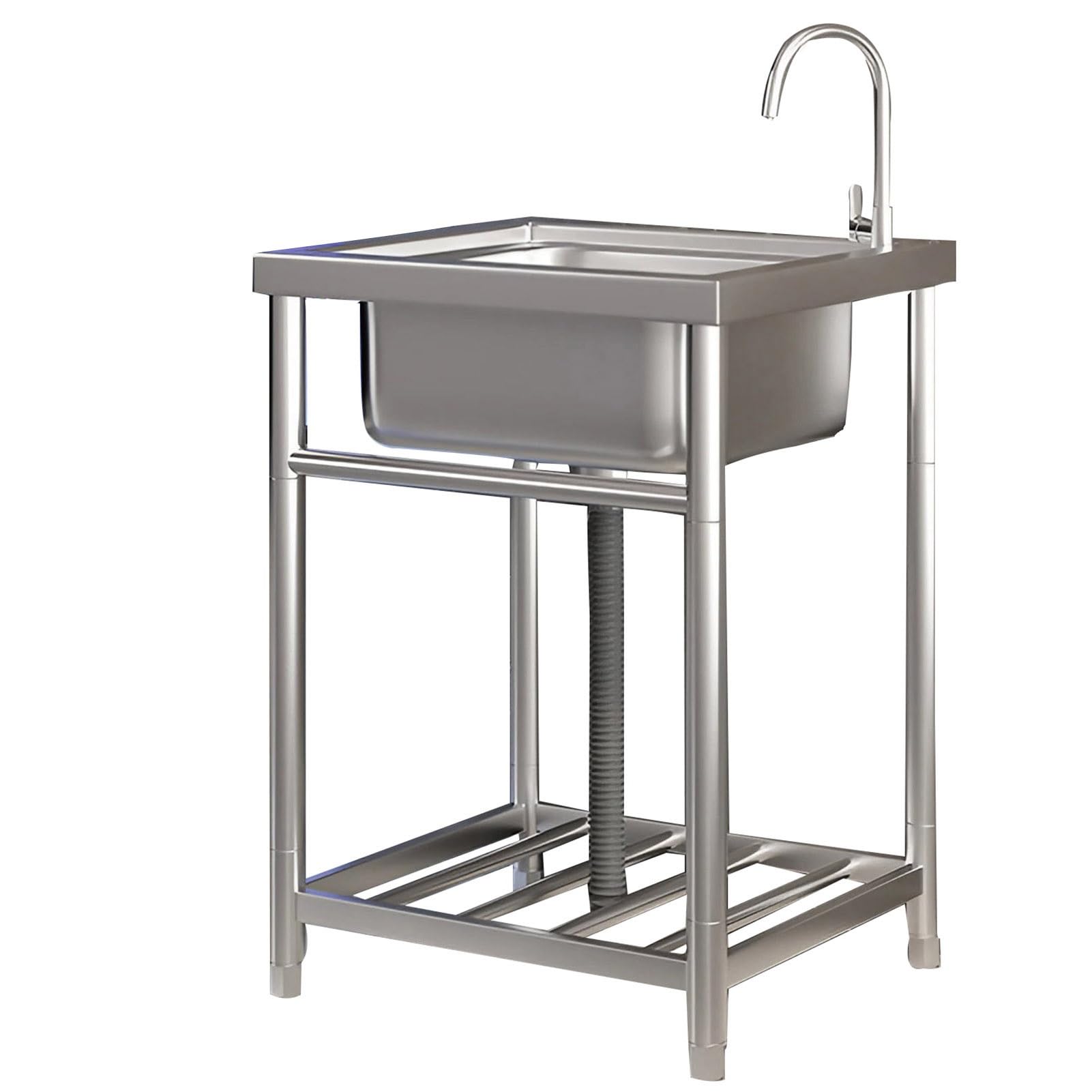Mitigeur cuisine acier inoxydable évier cuve unique durable