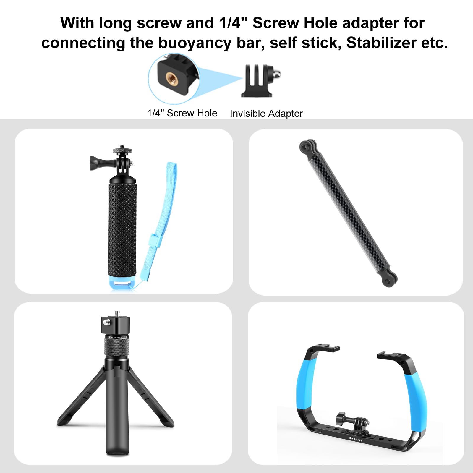 PULUZ 60m Impermeabile Custodia Sigillata Dive Case per Insta360 X5, Protettiva Subacquea Copertura Invisibile Fotografia a 360 Gradi Accessori