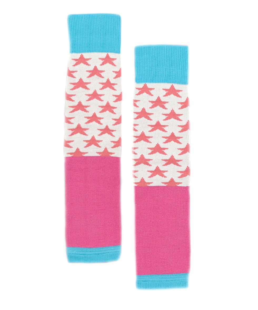 Via Dagnino Baby Cotton Leg Warmers for Girl, Boy & Toddlers - knee protectors for crawling and walking