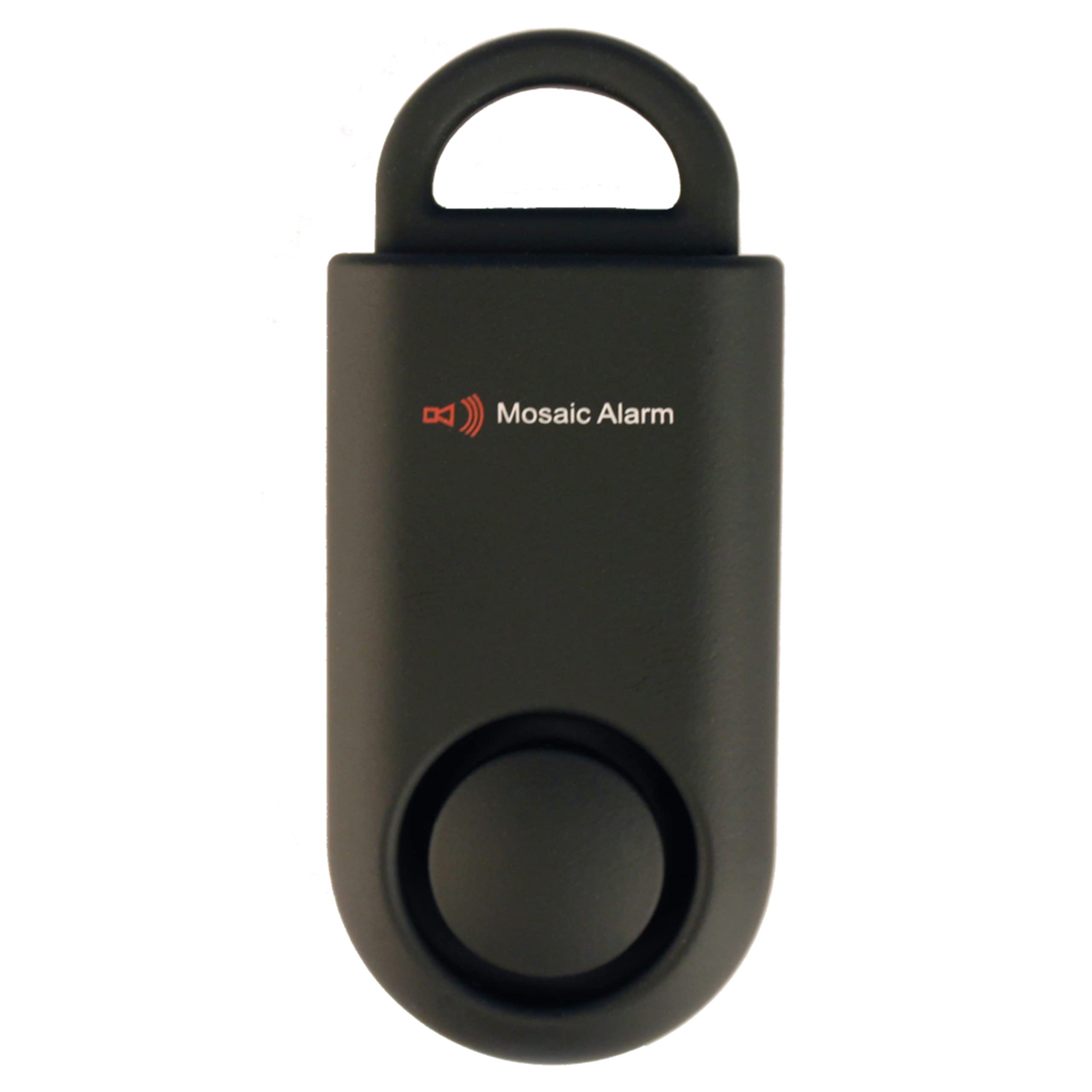 Personal Alarm SOS Alert Portable Safe Sound Alarm Pull Out to Scare Off Intruder, 130DB Personal Security Alarm with Carabiner and Lanyard Emergency Safety Alarm (Matte Black (Replacable Battery))