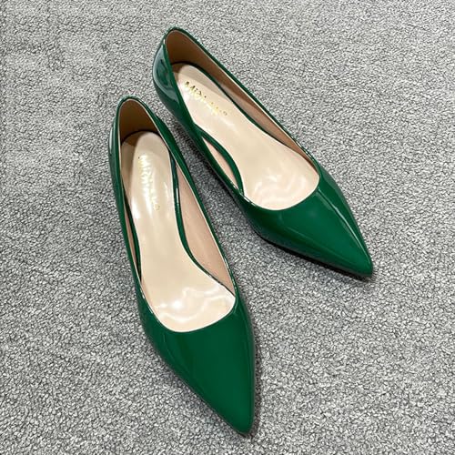 WUIWUIYU Womens Lovely Colors Low Kitten Heel Pointed Toe Dress Work Wedding Pumps Bridal Heeled Shoes4