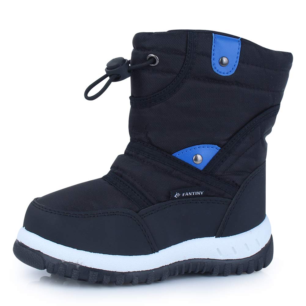 EQUICKBoys Girls Winter Boots Waterproof Lightweight Kid Snow Boots with Fur Outdoor (Toddler/Little Kid/Big Kid)