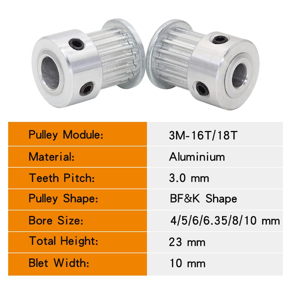 Zahnriemenscheiben-Set – 20 & 36 Zähne, 5 Mm Produktbild-Vorschau 5