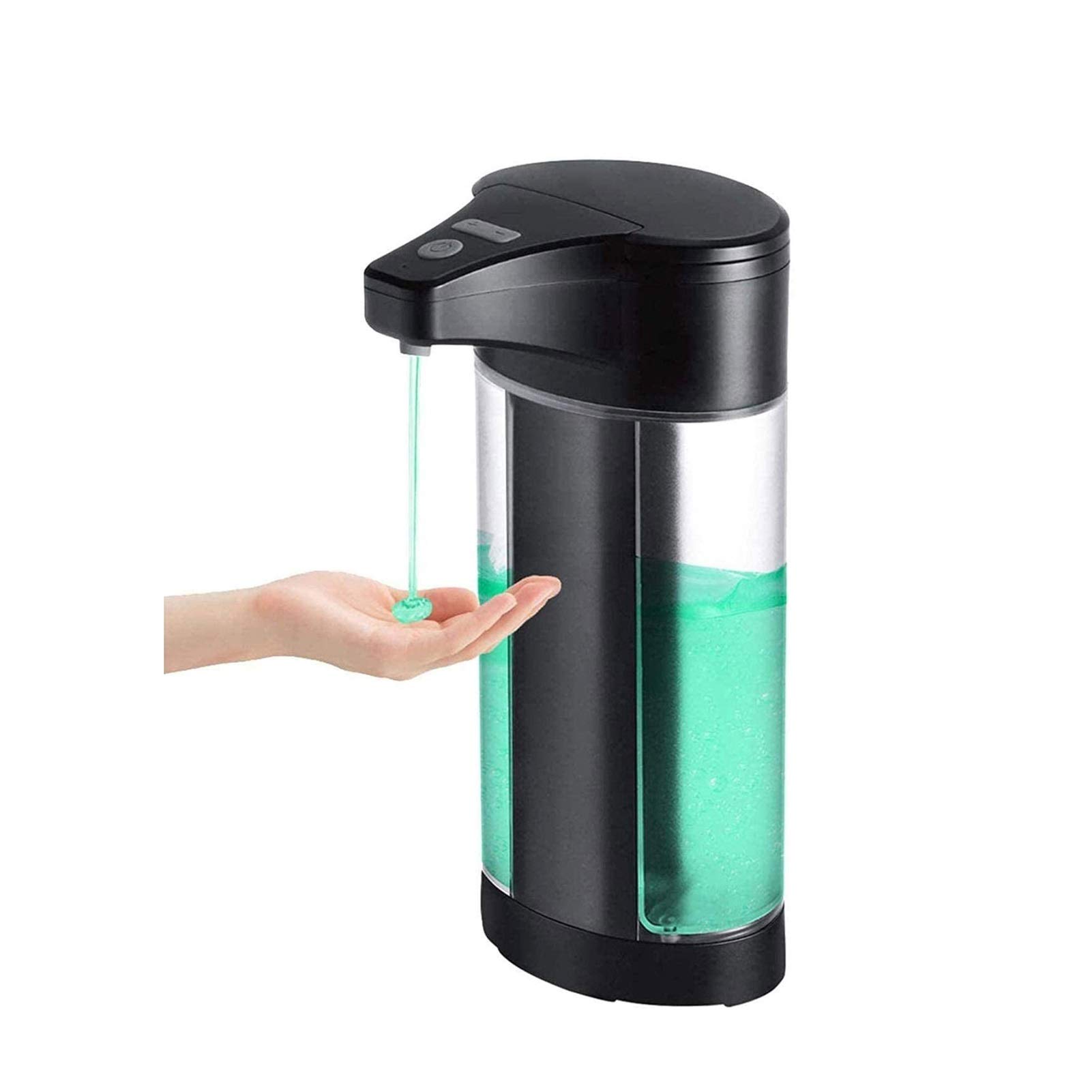 Dispenser del sensore di movimento del sapone del sapone del gel senza tantum nero, distributore di gel elettrico della batteria azionato a mano, distributore di sapone automatico del touch imper
