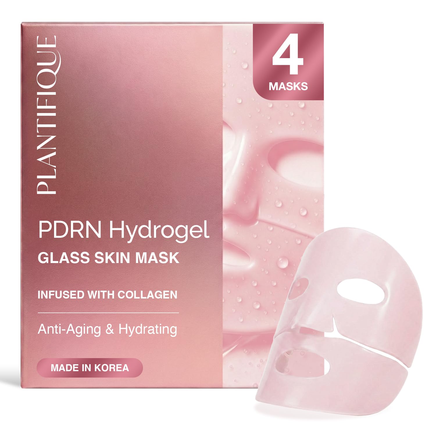  Korean Collagen Face Mask with Phyto-PDRN & Ceramides, 4ea