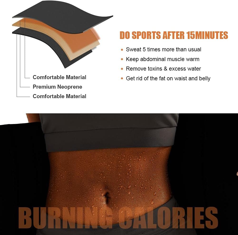 Wonder-Beauty Waist Trainer for Women Plus Size 2 Straps 7 Bones Workout Sauna Trimmer Neoprene Exercise Corset : Sports & Outdoors