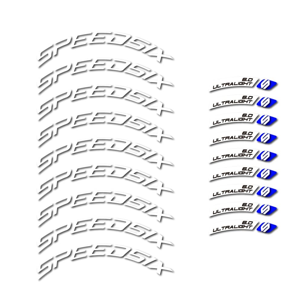 Pegatinas para llanta Speedsix Ultralight 6.0 de 60mm para personalizar tu bici de ruta