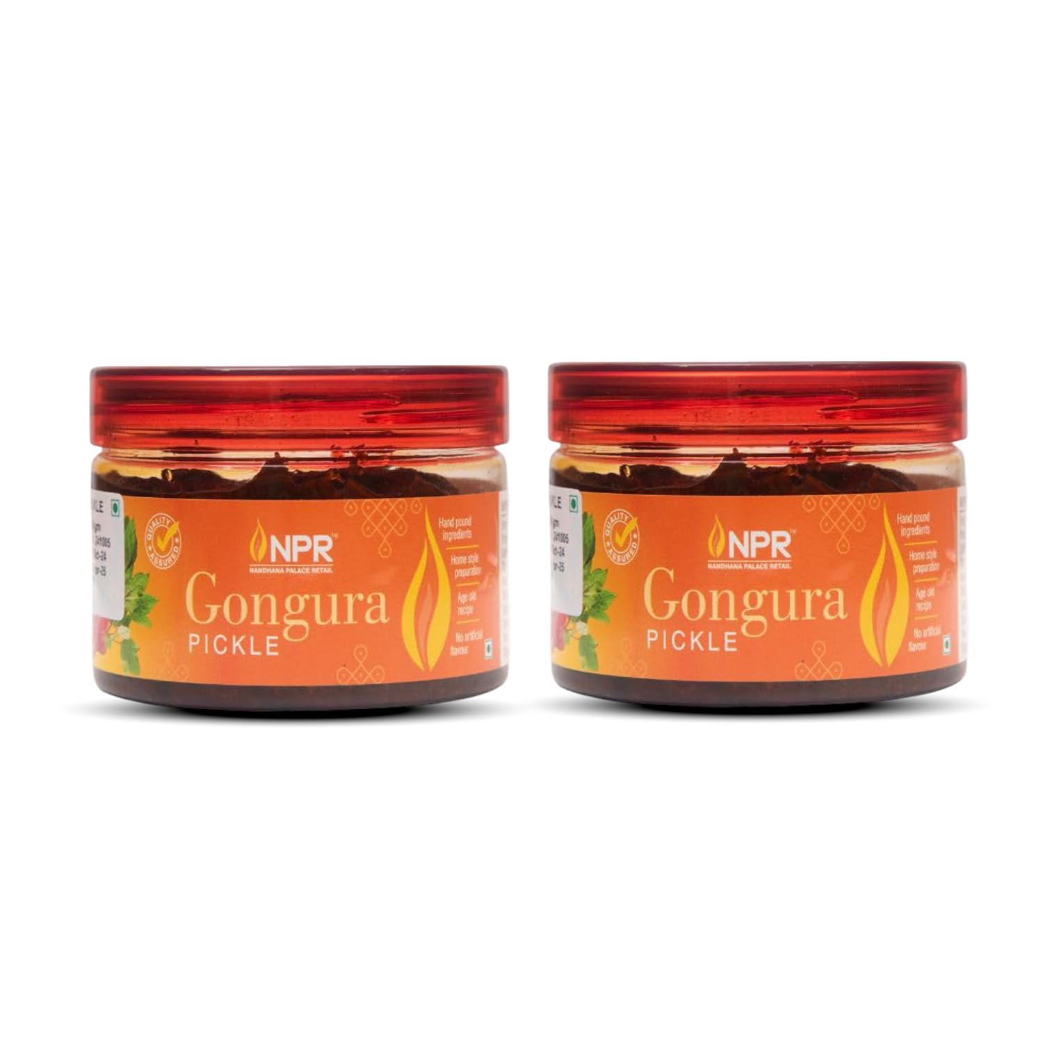 NPR Gongura Pickle 275g | Authentic Andhra Style Gongura/Pitwaa/Ambaadi/Pulicha Keerai Leaves Achaar | Rich in Anti-Oxidants & Nutrients | Traditional & Homemade Sorrel Leaves Pickle | Pack of 2