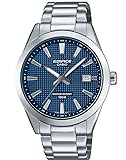 Casio Edifice | EFV160D Series | Date Indicator | Stainless Steel | 100M Water Resistant | Analog Watch | Silver/Blue