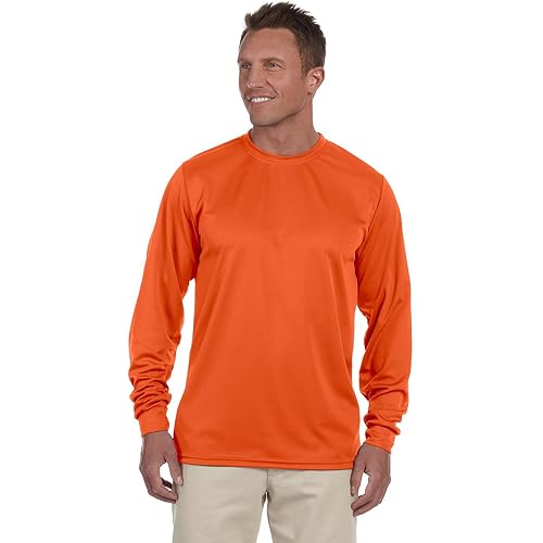 Augusta Sportswear Wicking Long Sleeve Sun Protection Athletic Shirt for Running, Hiking, Fishing, and Outdoor Activities