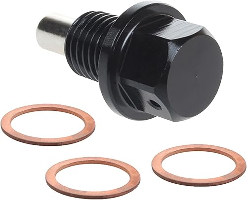 1 tapón de drenaje de aceite modificado M14 x 1.5 para automóvil, perno de caja de cambios de metal para vehículo con 3 arandelas, compatible con