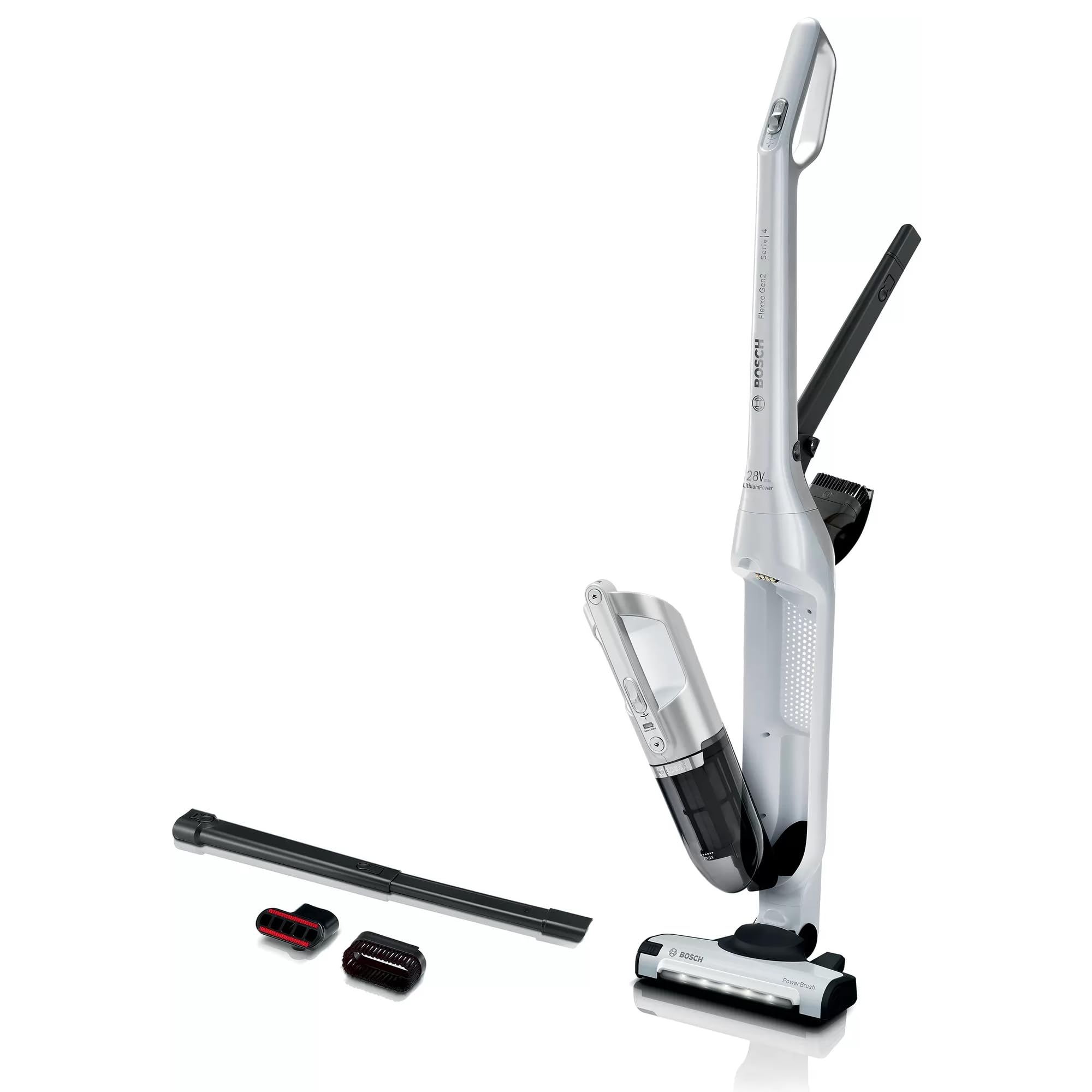 Bosch - Aspirador sin Cable Flexxo Gen 2, 28 W, 0.4 litros, Blanco, BBH3ALL28