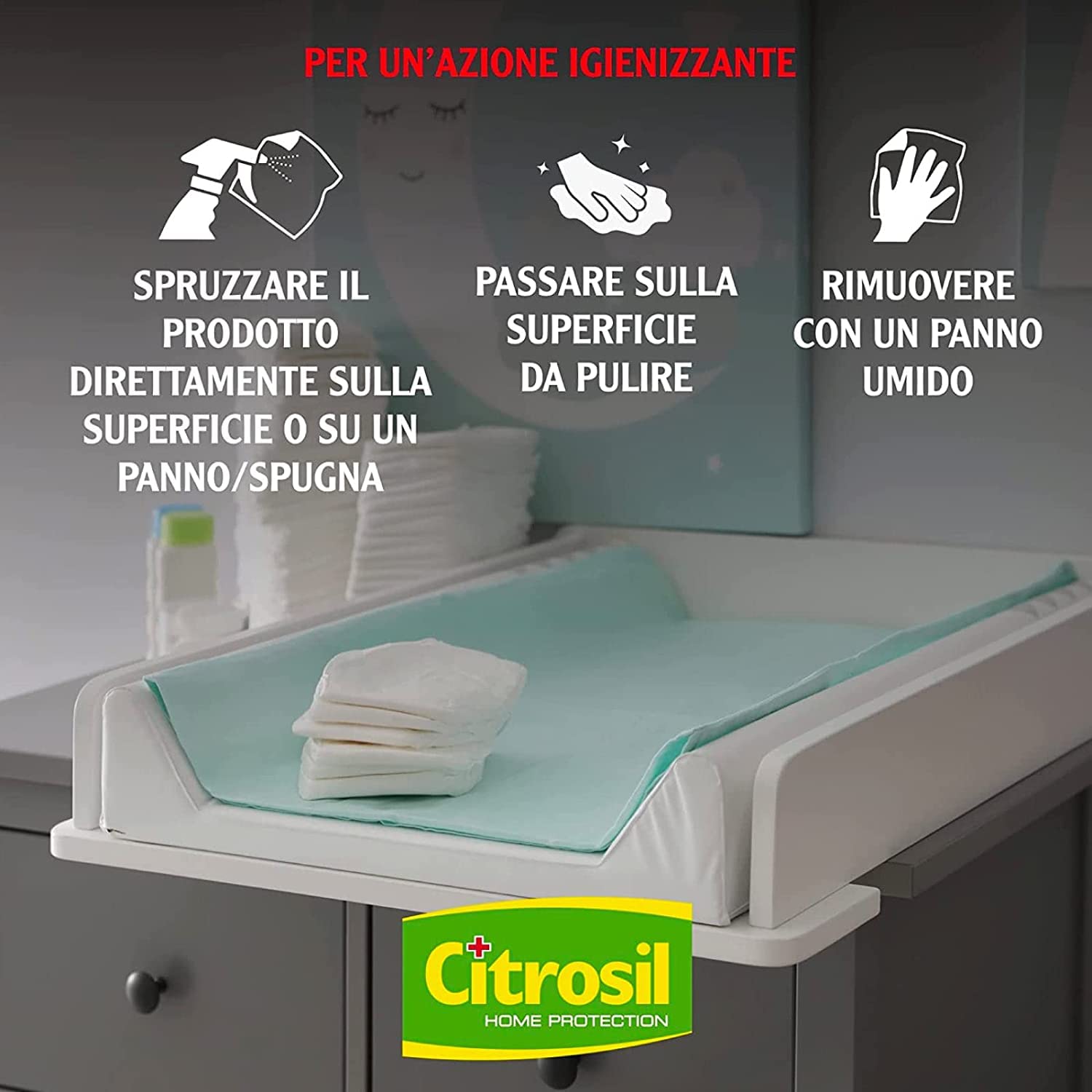 Citrosil Home Protection - Sgrassatore Multisuperfici Igienizzante, Detergente Universale con Vere Essenze di Tea Tree, 650 ml x 12 Confezioni