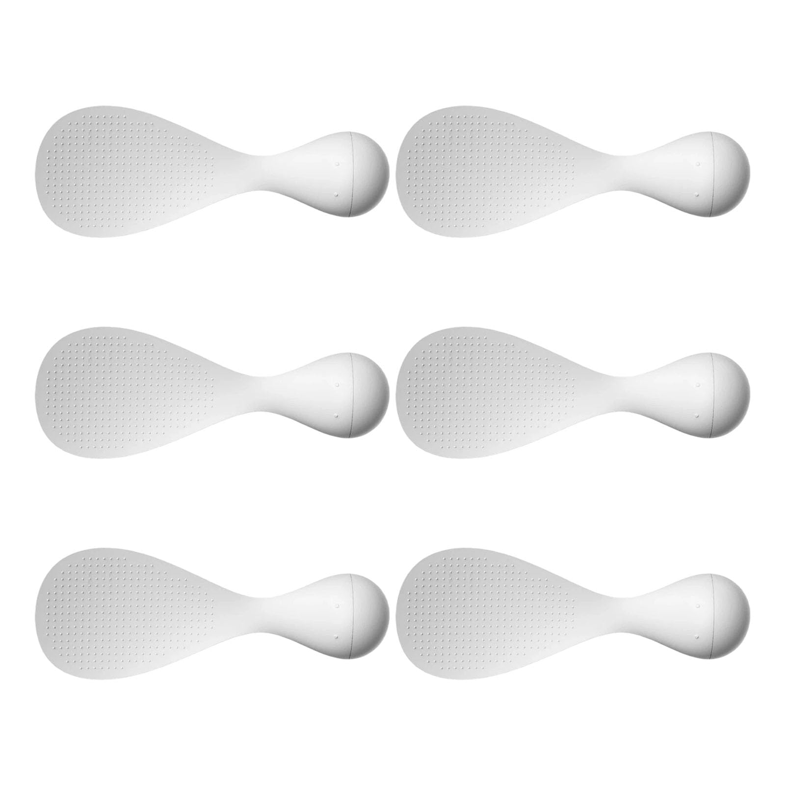 jiingekk Suction Cup Auto Standing Kitchen Scoops for Rice Noodles Soup Utensils Easy to Cleaning Anti Stick Rice Paddles