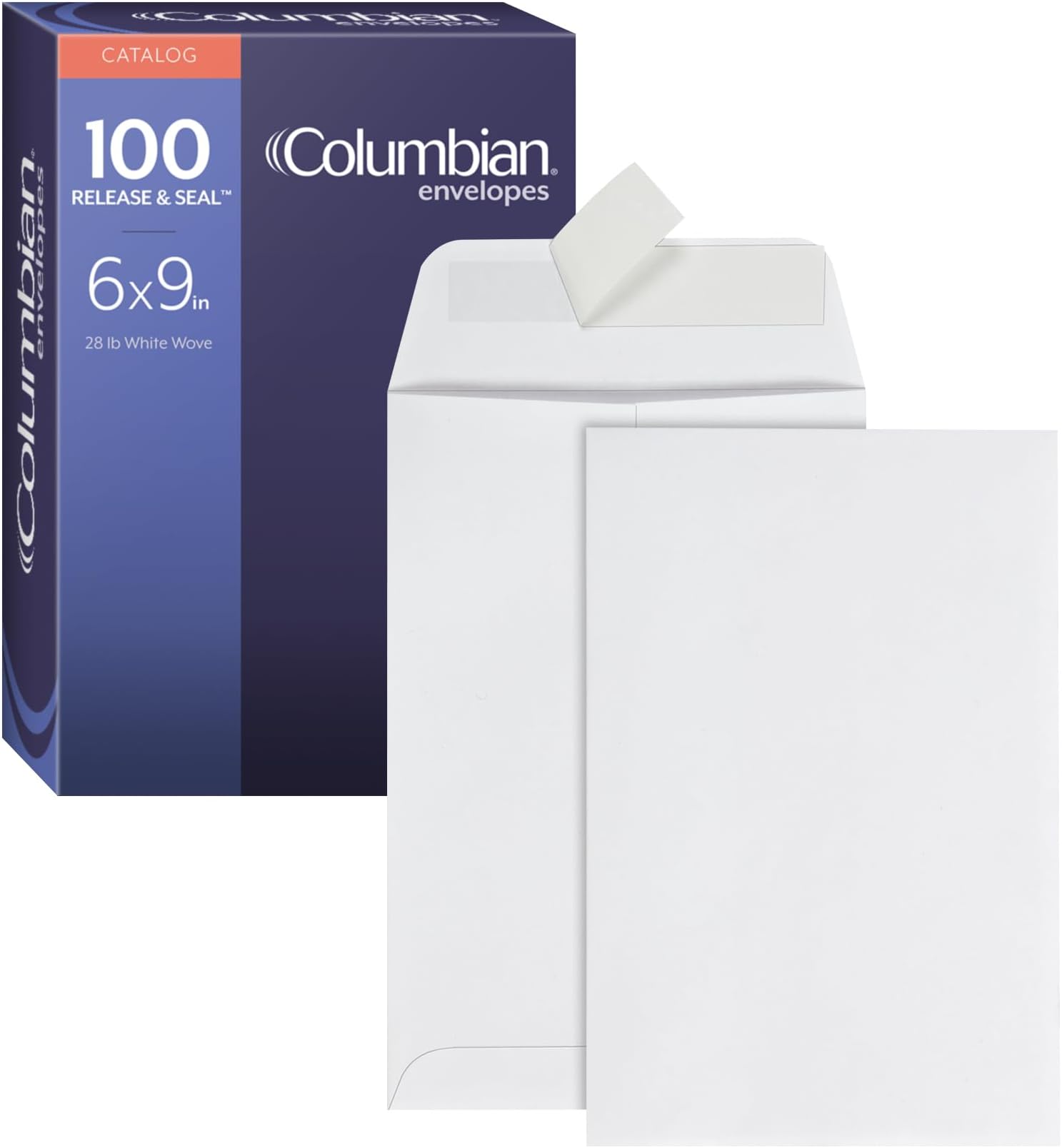 Columbian Catalog Envelopes, 6 x 9, Release & Seal SelfSealing Closure