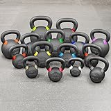 METIS Pro Cast Iron Kettlebells | Improve Your Strength Training with Premium-Quality Weights – Choose from Various Sizes [4-48kg] and 2 Set Options (Kettlebell Set: 4kg - 40kg)