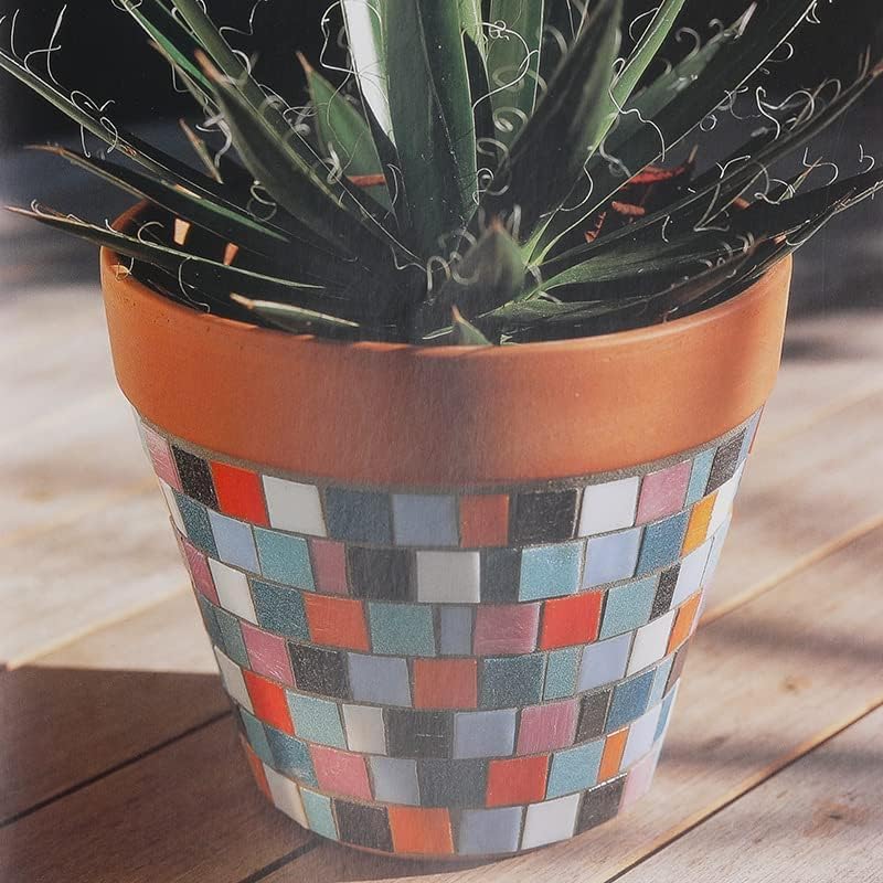 Miniatura 7 de Azulejos de mosaico de cuarzo de 1.1 libras, piezas de mosaico multicolor de 34 pulgadas, piedras para hacer mosaicos de bricolaje, manualidades,