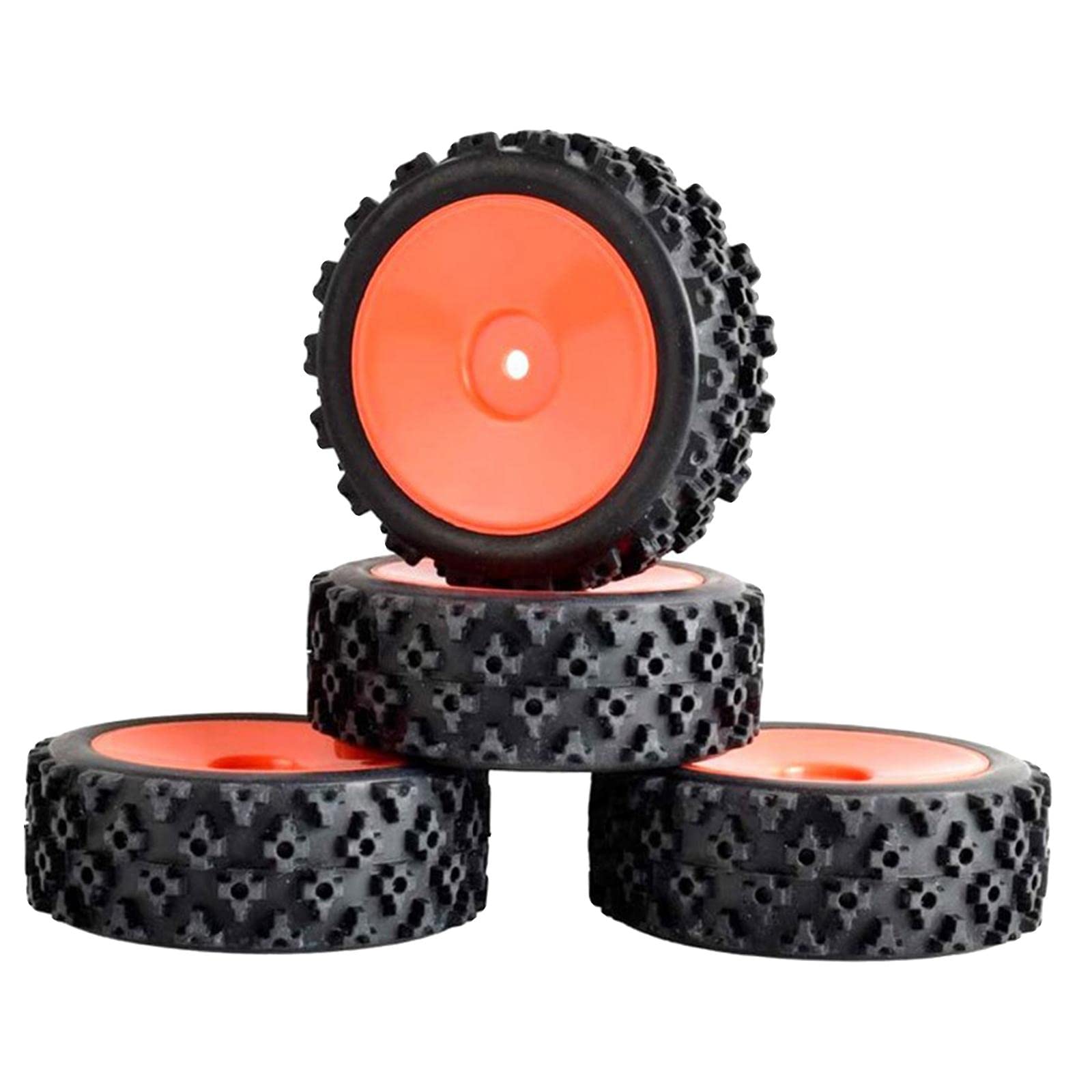 ATORSE 1/10 1/14 1/16 1/18 Off Road Rc Tires for Wl Toys 144001 124018 Parts Red-image-30
