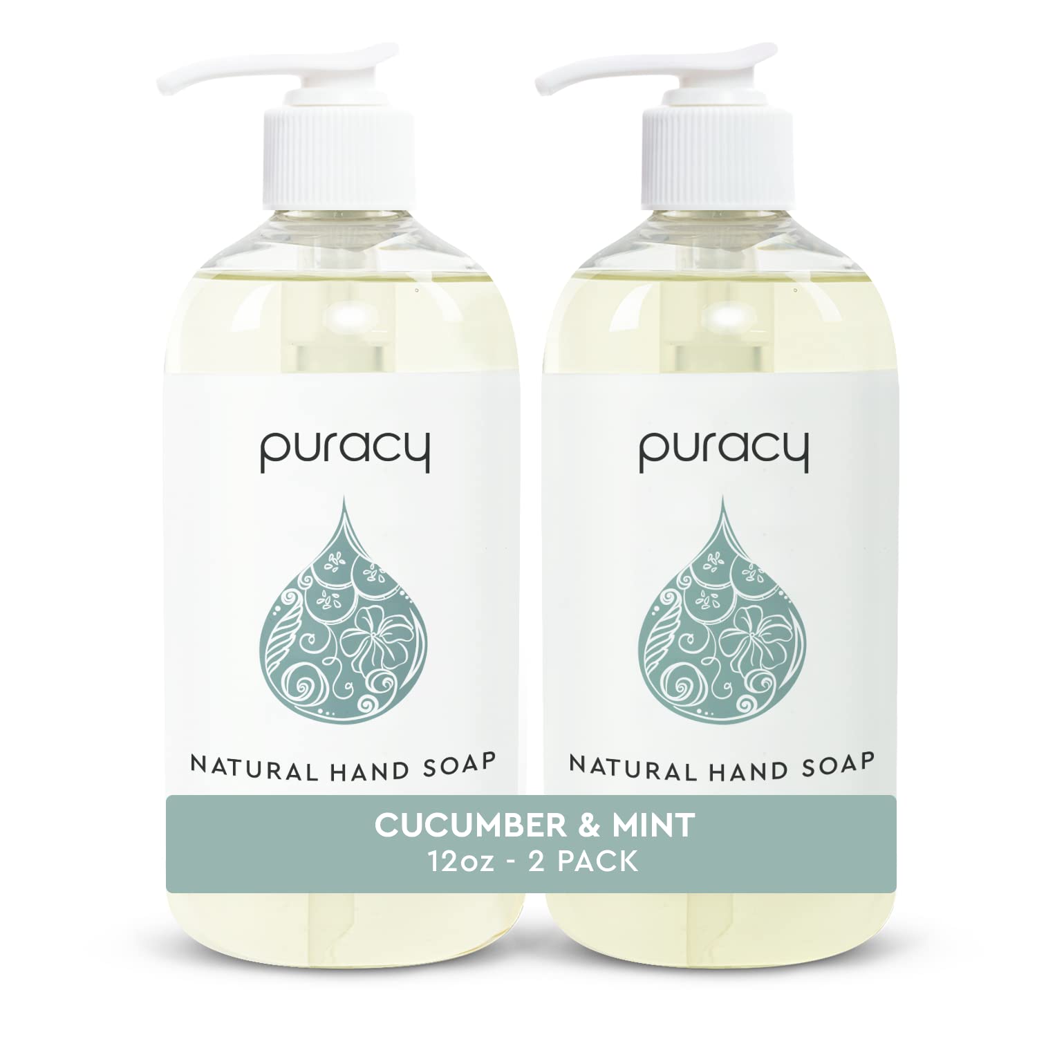 Puracy Hand Soap Perfect Skin, Pure Ingredients Cucumber & Mint, Moisturizing