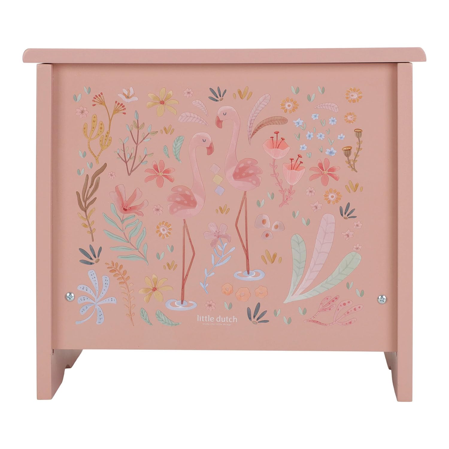 Little Dutch Kinder Piano - Klavier - Holzklavier - Holzpiano - für Mädchen ab 3 Jahren - Safari Friends - rosa