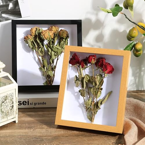 Shadow Box Picture Frame,Frame For Dried Flowers,1.2" Deep Hollow Display Frame,Graduation Cap Shadow Box For Wall And Tabletop Display Bouquet Mementos Medals Photos Memory Box (8.25X11.75) #TOP4