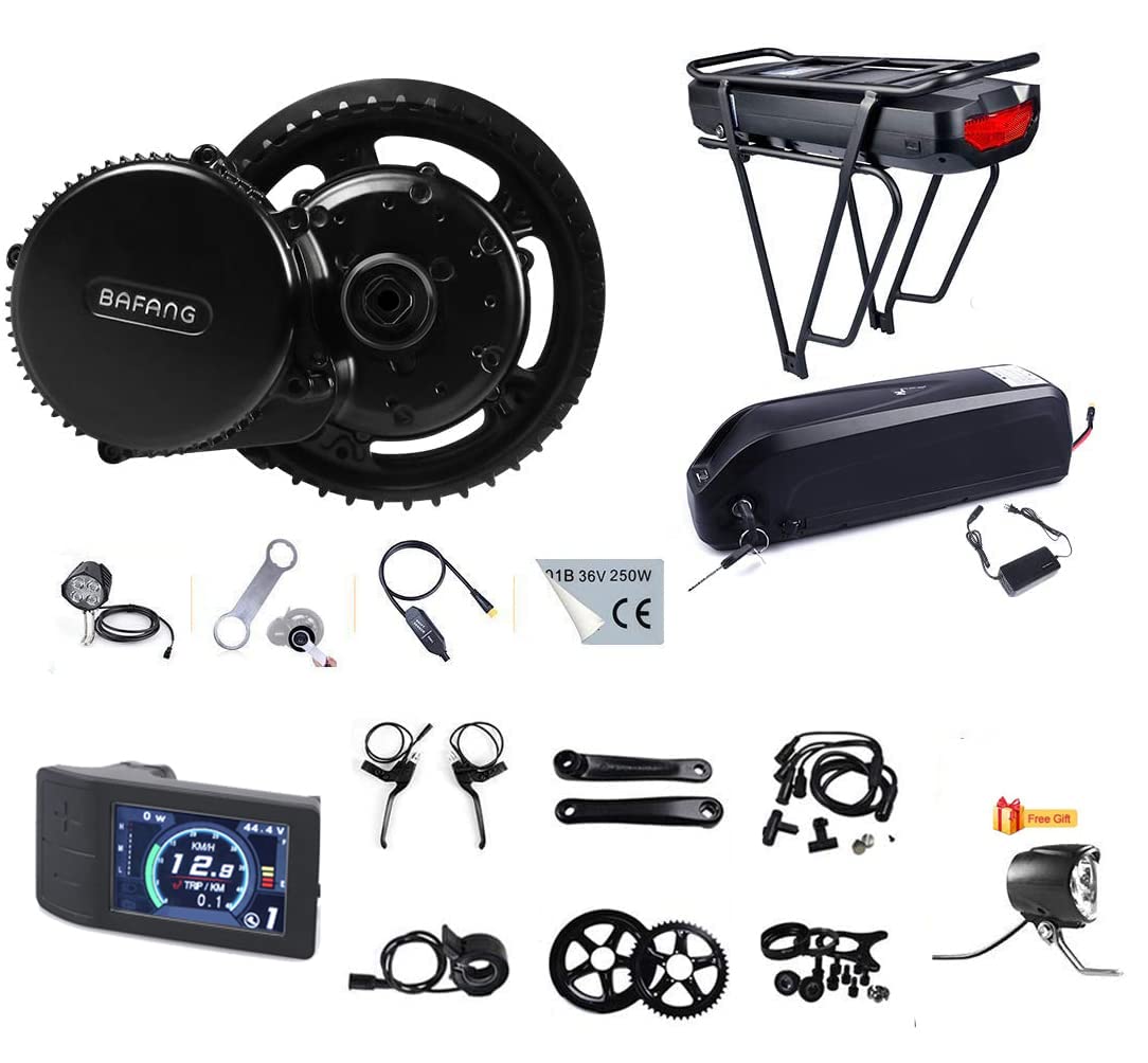 BAFANG BBS02B 48V 750W Mid Drive Motor with Battery Optional and LCD Display Electric Bike Part and 