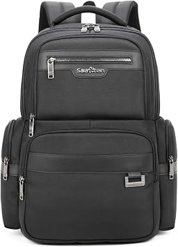 Backpack Mens Multilayer Backpack Business Casual Bag Large Capacity Multifunctional Computer Bag,waterproof, fits 15.6inch notebookBlack