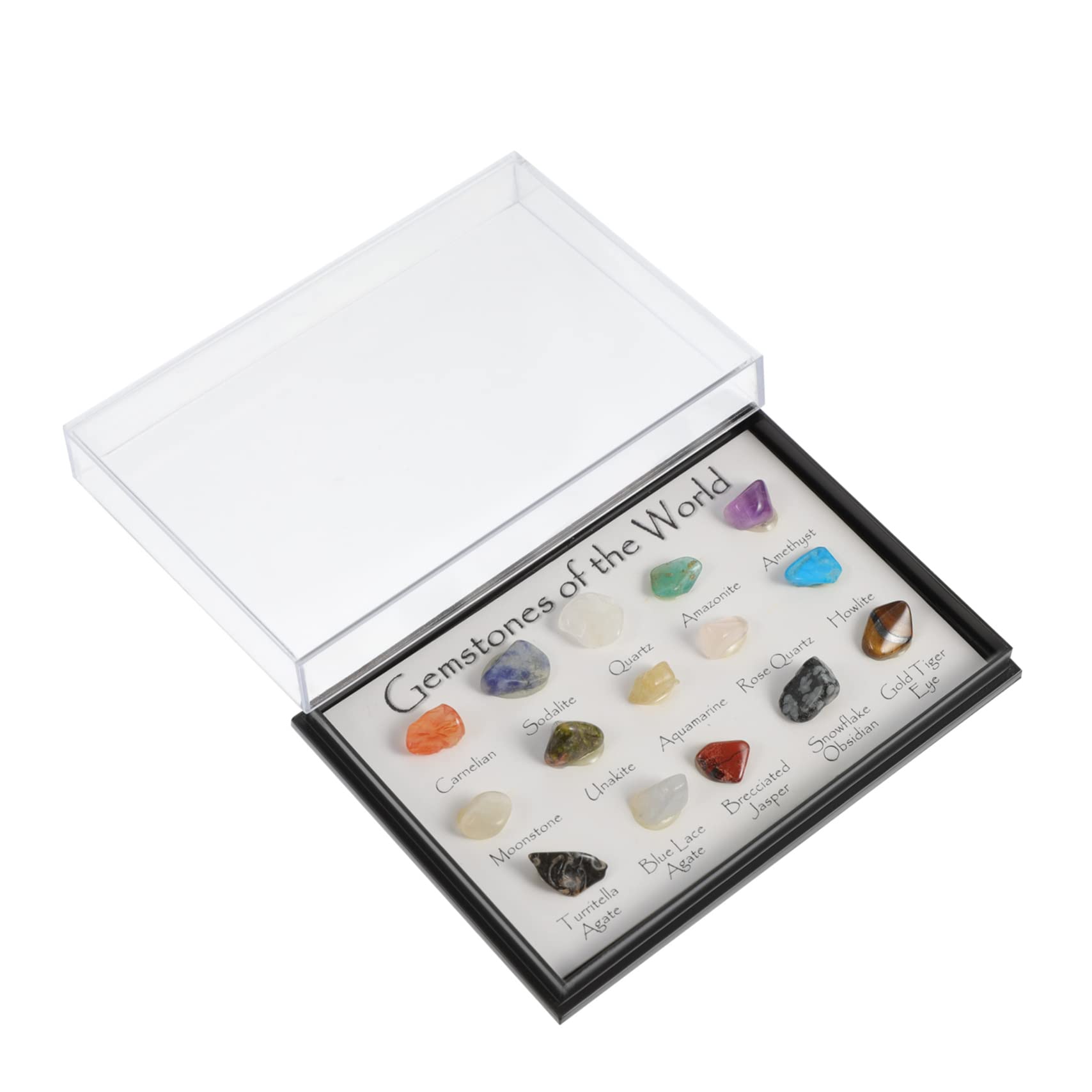 NAMOARLY Rich Variety of Natural Crystal Minerals Educational Teaching Specimens Decorative Crystals for Meditation Home Office Display