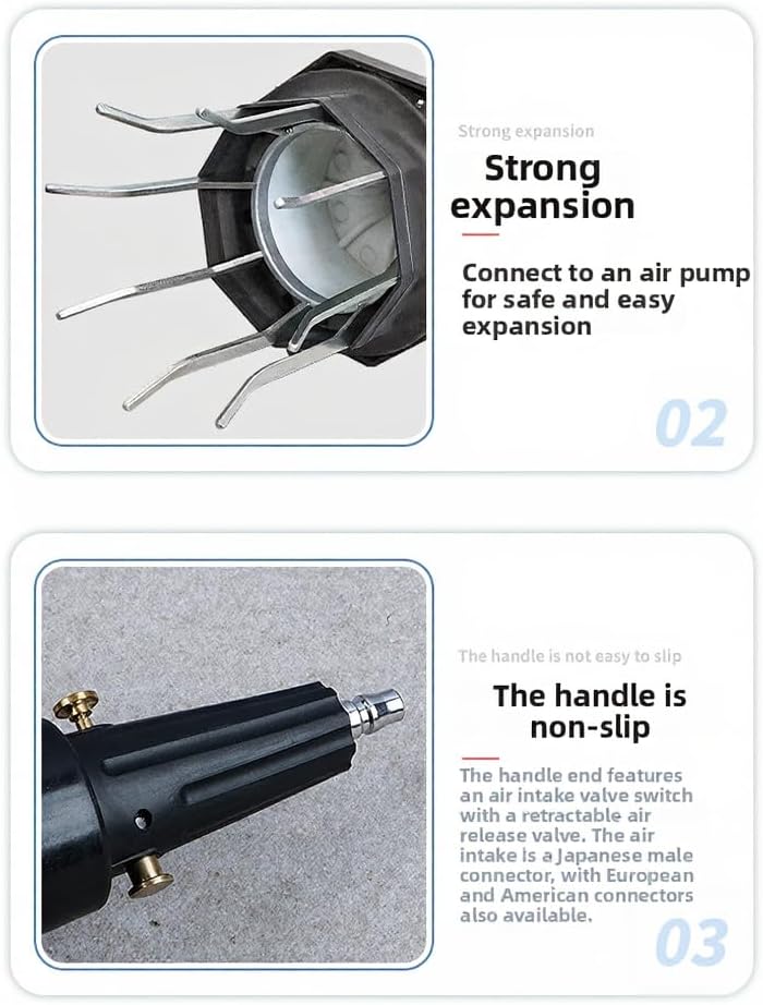 Ball Cage Expander Tool Pneumatic Design Alloy Construction 10-120mm Diameter for Cv Boot Repair Kit Auto Maintenance Use 1 Pack(A)