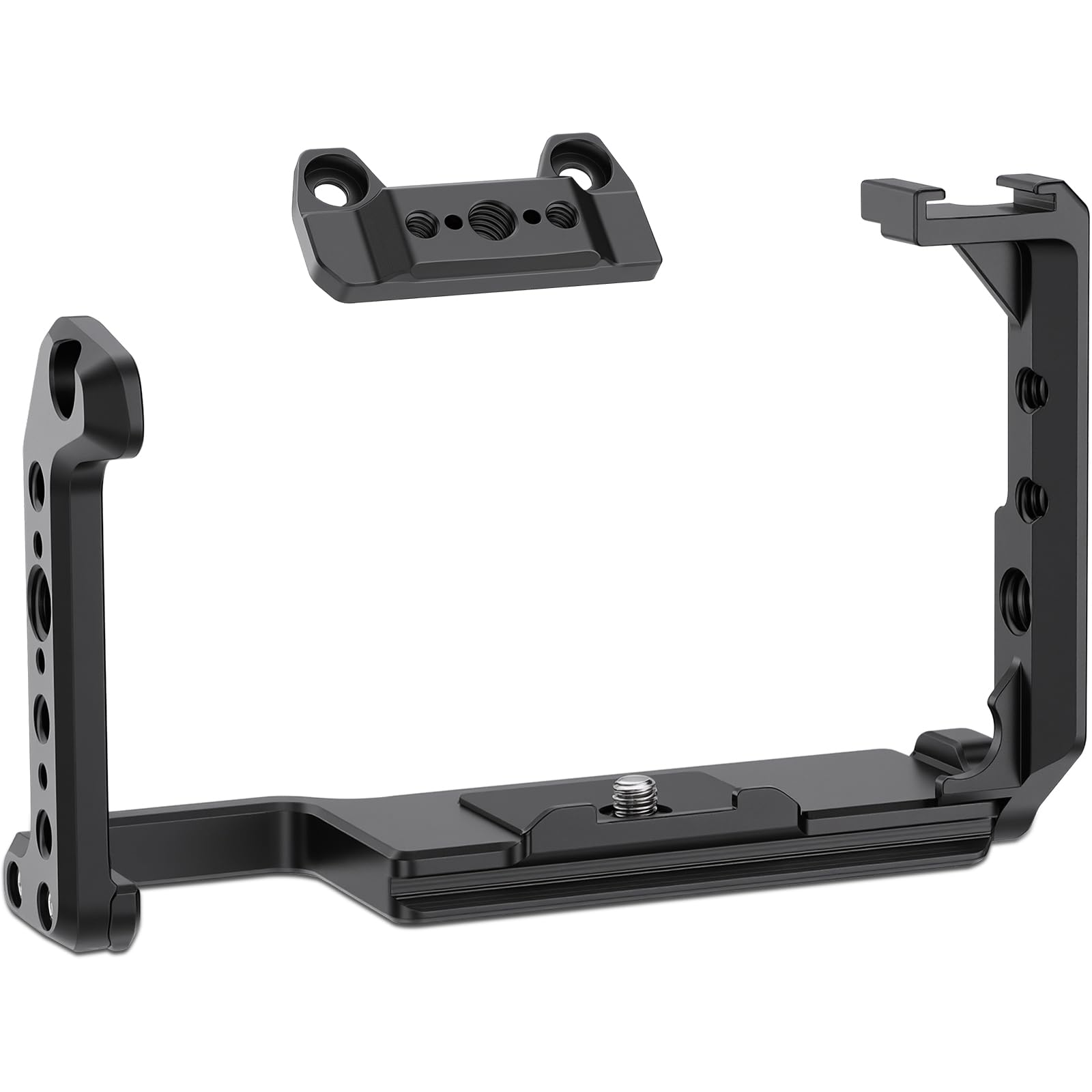 LEFTFOTO FX2 klatka na aparat do kina cyfrowego Sony FX2 ze zdejmowaną górną szyną NATO – modułowa konstrukcja ramy ochronnej kamery z podstawą Arca kompatybilna z DJI RS Gimbal