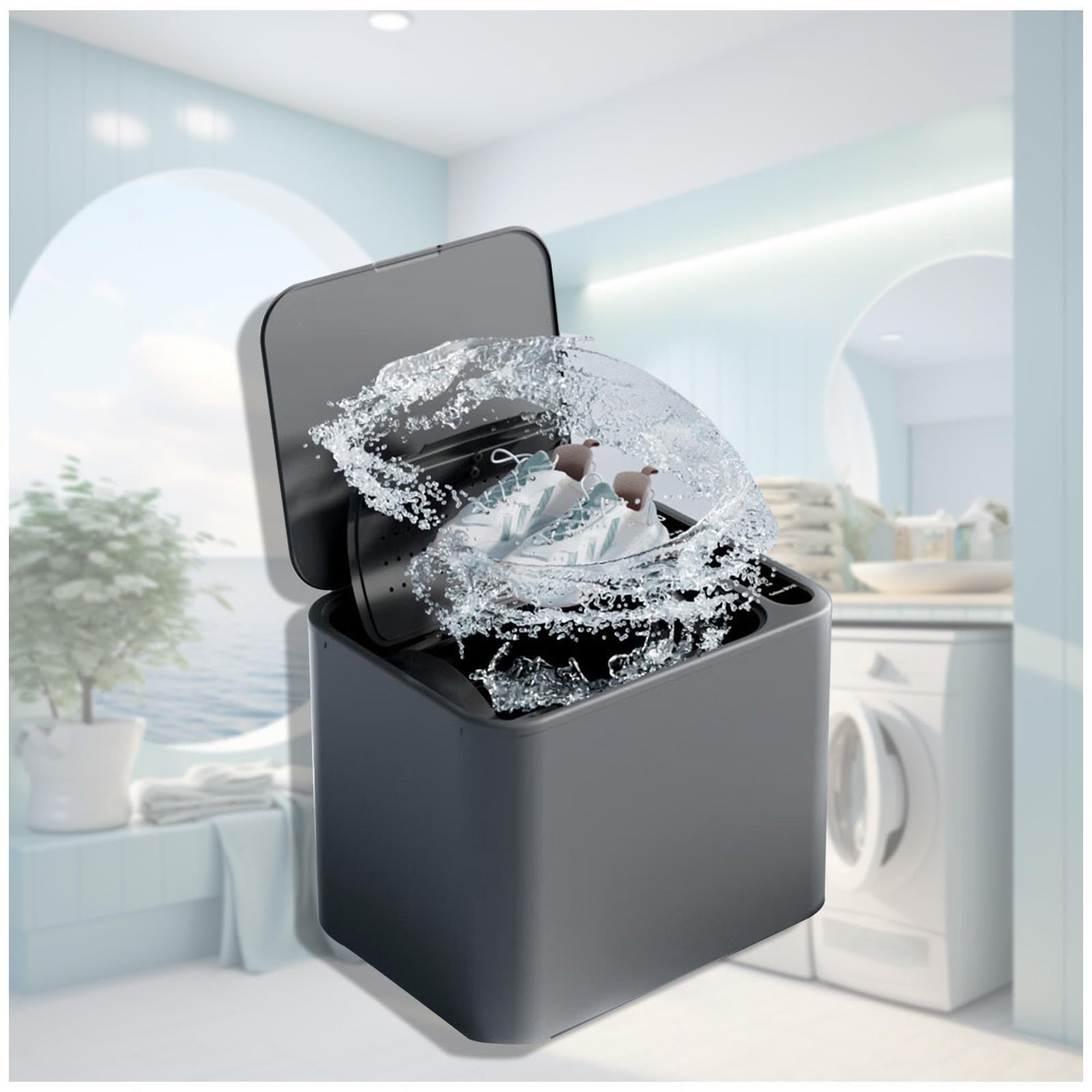 Lavadora de zapatos portátil con eliminación de olores, mini lavadora semiautomática para apartamentos, casas rodantes y dormitorios.